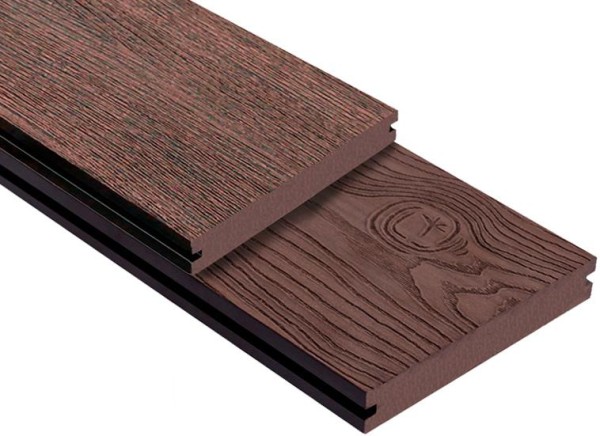 Террасная доска ДПК Outdoor 3D полнотелая STORM/OCEAN BROWN коричневая микс купить в Петрозаводске