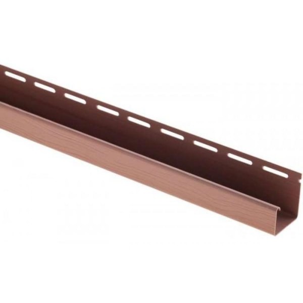 J-профиль Люкс Крашенный, T-15, ВН, Красно-коричневый купить в Петрозаводске