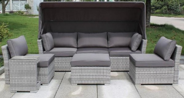 Диван-Трансформер AFINA плетеный из иск. ротанга AFM-320G Grey купить в Петрозаводске