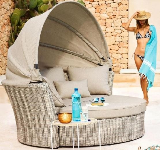 Диван-Трансформер AFINA плетеный из иск. ротанга AFM-325 Beige купить в Петрозаводске