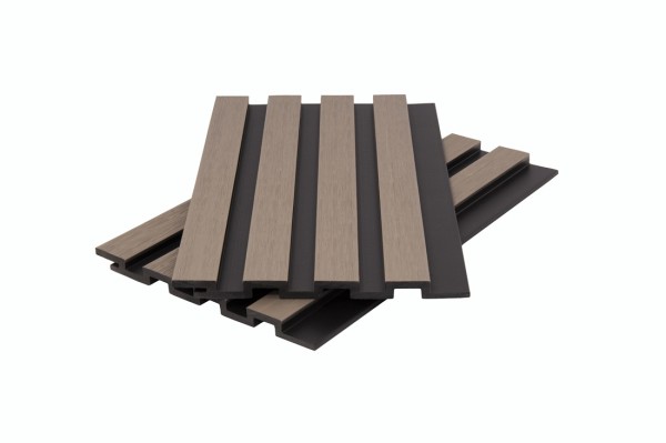 Стеновая панель брусковая двухцветная co-extrusion, snow mix купить в Петрозаводске