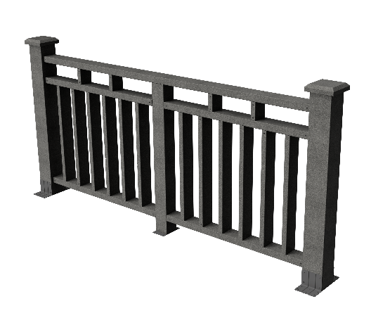 Ограждения декоративное ДПК GRINDERDECO Европа серый базальт купить в Петрозаводске