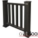 Ограждение из ДПК Outdoor Классик 3D STORM чёрный купить в Петрозаводске