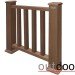 Ограждение из ДПК Outdoor Классик 3D STORM коричневый микс купить в Петрозаводске