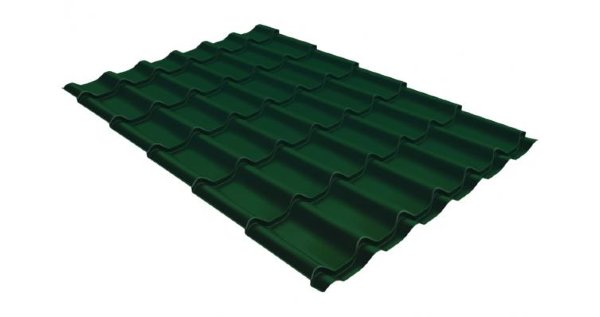 Металлочерепица классик 0,5 Satin RAL 6005 зеленый мох купить в Петрозаводске