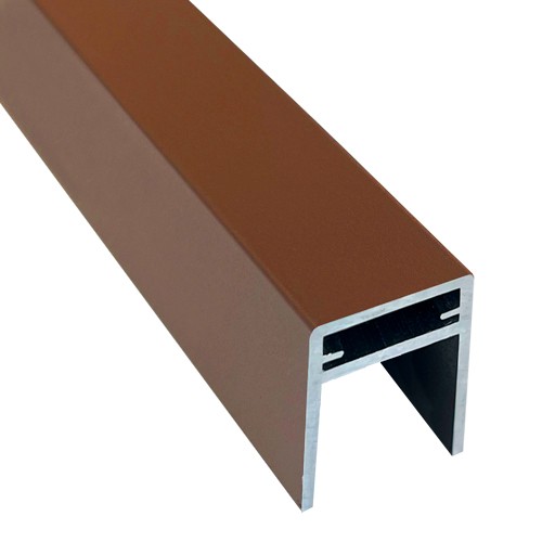П-профиль Алюминиевый EasyDecking 35x25 Коричневый купить в Петрозаводске