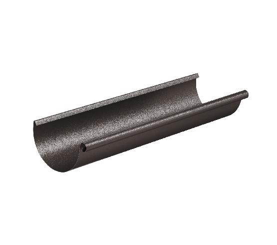 Водосток Aquasistem, Система 125/90 - Желоб водосточный 3 метра RR 32 Тёмно-коричневый matt купить в Петрозаводске