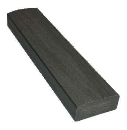 Лавочный брус Ecodecking Некст полнотелый брашированный 70х35 графит купить в Петрозаводске