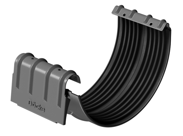 Соединитель желобов D125 Döcke STAL PREMIUM Графит, (RAL 7024) купить в Петрозаводске