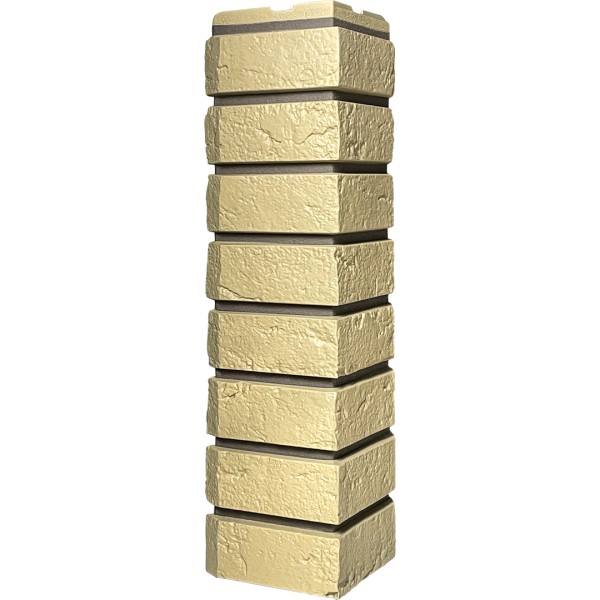 Угол наружный ДАЧНЫЙ Серия Баварский кирпич Песочный купить в Петрозаводске