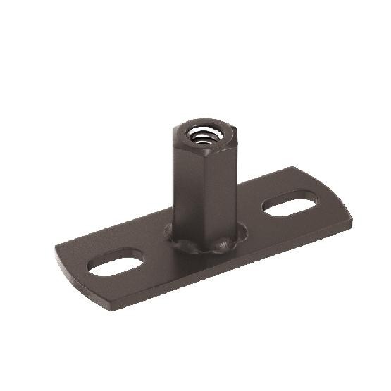 Водосток Aquasistem, система 125x90 - Держатель для хомута под метиз RR 32 Тёмно-Коричневый купить в Петрозаводске