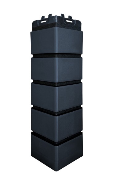 Угол Grand Line клинкерный кирпич ПРЕМИУМ Графит (шов RAL 9005) купить в Петрозаводске