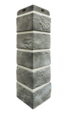 Угол Grand Line состаренный кирпич Элит гранит, ШОВ белый