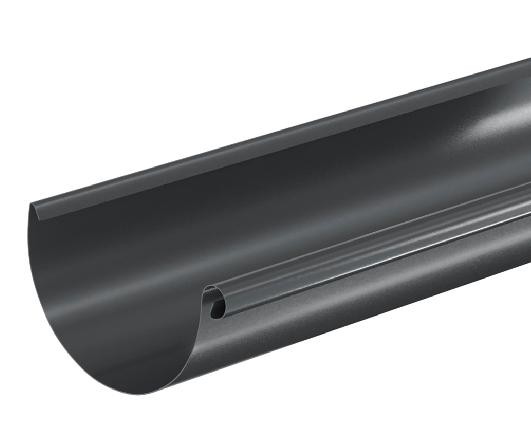 Водосток Aquasistem, система 125x90 - Водосточный желоб 3.00м RAL 7024 Тёмно-серый купить в Петрозаводске